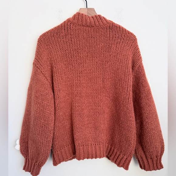 Maeve x Anthropologie Chunky 3D Flower Knit Sweater - Picture 4 of 8